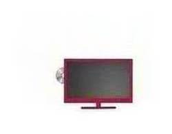 Alba 22 Inch Full HD 1080p LED TV/DVD Combi - Poppy Red
